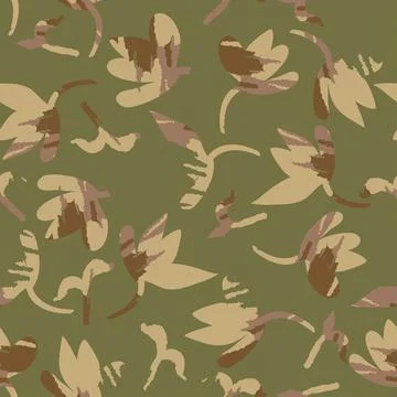 Seamless doodle flower pattern  background , greeting card or fabric Stock Illustration