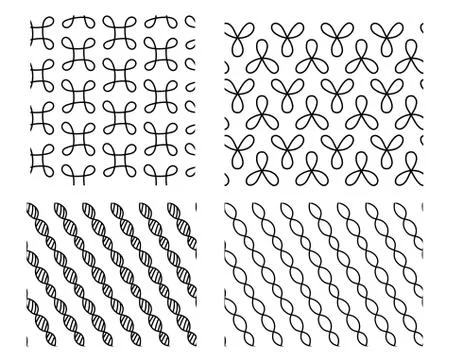 Seamless doodle line pattern, vector Stock Illustration