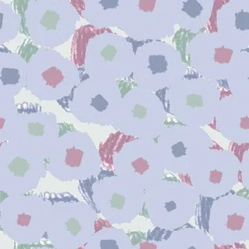Seamless doodle pastel flowers pattern background , greeting card or fabric Stock Illustration