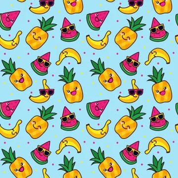 Seamless doodle pattern 2 Stock Illustration