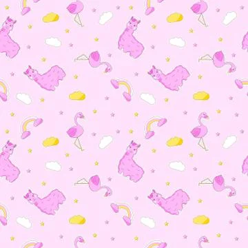 Seamless doodle pattern 4 Stock Illustration