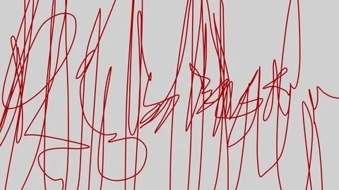 Seamless  doodle pattern animation loop. scribbles scrawl clip. Stock Footage 98002844