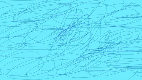 Seamless  doodle pattern animation loop. scribbles scrawl clip. Stock Footage 98220848