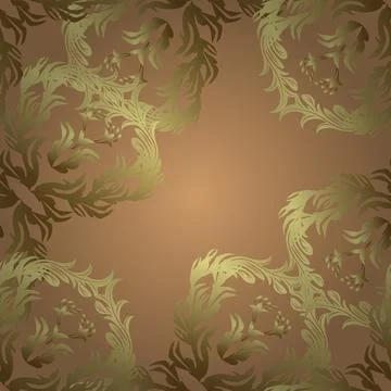 Seamless. Doodle, sketch, scribble on yellow, beige and neutral colors. Victoria Stock Illustration