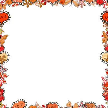 Seamless. Doodles elements hand drawn frames. Vector illustration. Illustration イラスト素材
