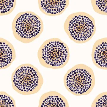 Seamless Dot All Over Print Vector Texture. Modern Geometric Hand Drawn Stitch Stock Illustration