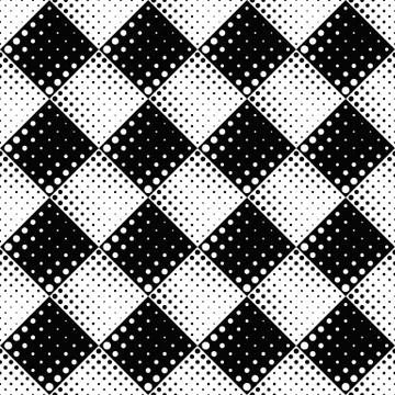 Seamless dot pattern background - monochrome abstract vector graphic Illustrazione stock