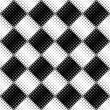 Seamless dot pattern background - monochrome vector illustration Stock Illustration