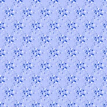 Seamless dot pattern on blue background Stock Illustration