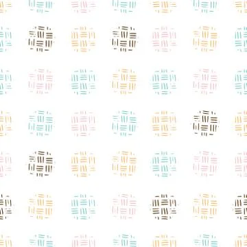 Seamless dot pattern with a line handrawn structure on a light background. Stock Illustration