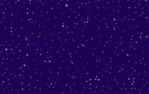 Seamless dot pattern in purple. Randomly disposed spots. Dots background. Stock Illustration