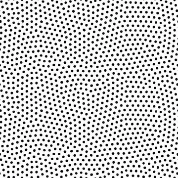 Seamless dot pattern with randomly disposed spots. Dotted background. Black and Stock Illustration