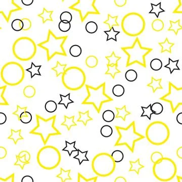 Seamless dots modern pattern. white background geometry circle color seamless Stock Illustration