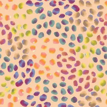 Seamless dots pattern background like small flowers in garden , greeting card Stock Illustration
