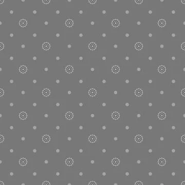 Seamless dots pattern in gray tones. Stock Illustration
