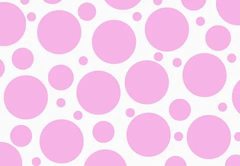 Seamless dots pattern pink background, Round Circle White Pink texture design Stock Photos