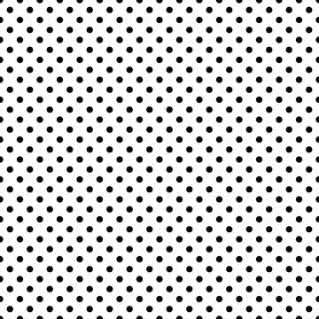 Seamless dots pattern, vector black Stock Illustration