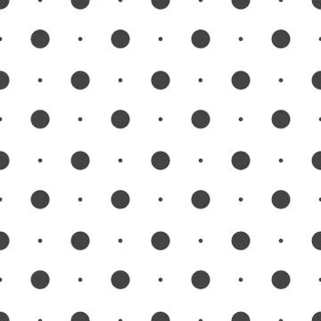 Seamless dots pattern. Vector seamless on white background Illustrazione stock