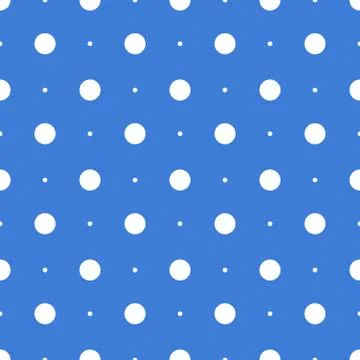 Seamless dots pattern. Vector seamless on blue background Illustrazione stock
