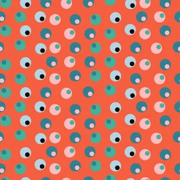 Seamless dots spotted pattern. Summer ditsy olives all over print. Abstract イラスト素材