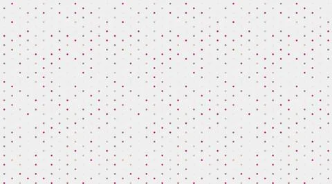 Seamless dotted pattern with colorful circles, ideal for textile fabrics, w.. Illustrazione stock
