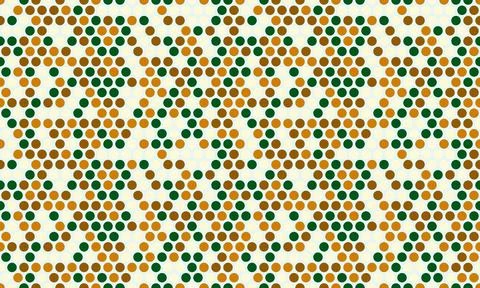 Seamless dotted pattern with colorful circles, ideal for textile fabrics, w.. 스톡 일러스트