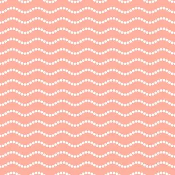 Seamless dotted wavy line pattern イラスト素材