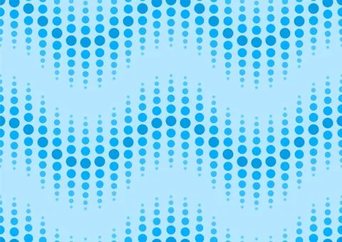 Seamless dotted wavy pattern Stock-Illustration