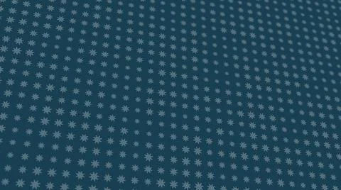 Seamless dynamic background of white snowflakes that change their size Illustrazione stock