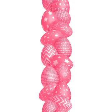 Seamless Easter border Stock Illustration