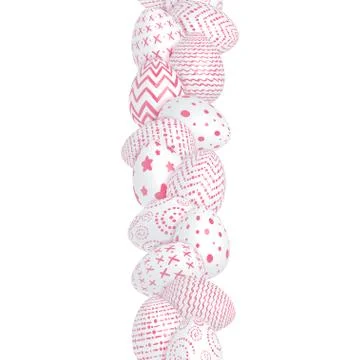 Seamless Easter border Stock Illustration