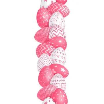 Seamless Easter border Illustrazione stock