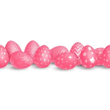 Seamless Easter border イラスト素材