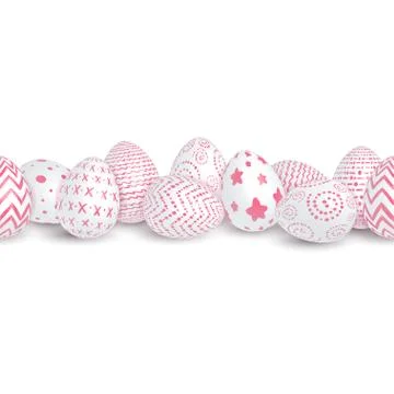 Seamless Easter border Illustrazione stock