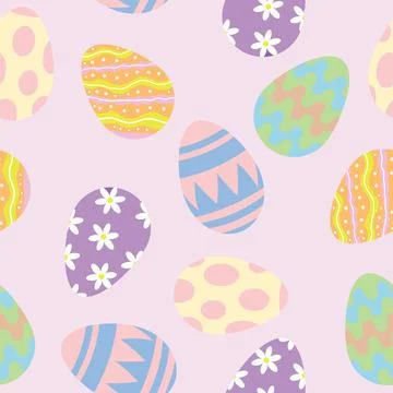 Seamless Easter Egg illustration Illustrazione stock