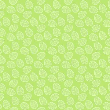 Seamless easter egg pattern and background vector illustration Stock Illustration