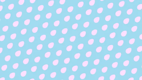 Seamless Easter Egg Pattern Loop in Pastel Blue and Pink Stock Footage 329558455