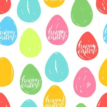 Seamless Easter eggs Stock Illustration