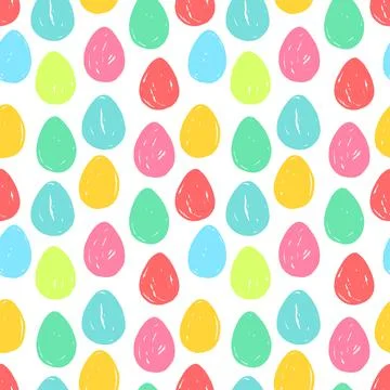 Seamless Easter eggs Stock Illustration