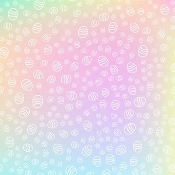 Seamless Easter eggs pattern on colorful fantasy background. Holiday and ev.. Stock Illustration