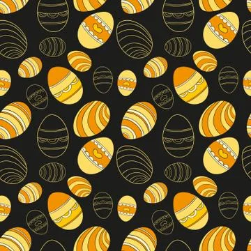 Seamless easter eggs pattern Illustrazione stock