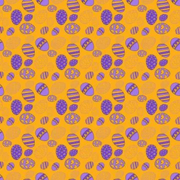 Seamless easter eggs pattern Illustrazione stock