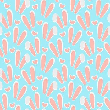 Seamless easter pattern and background vector illustration Illustrazione stock
