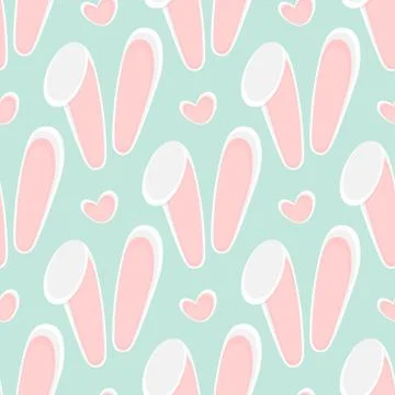 Seamless easter pattern and background vector illustration イラスト素材