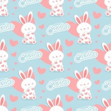 Seamless easter pattern and background vector illustration イラスト素材