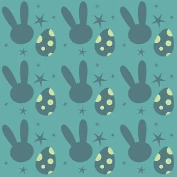 Seamless easter pattern Illustrazione stock