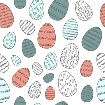 Seamless Easter pattern Illustrazione stock
