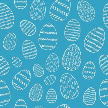 Seamless Easter pattern Stock Illustration