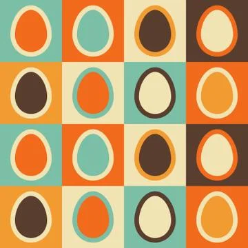 Seamless easter pattern. Illustrazione stock