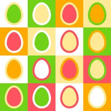 Seamless easter pattern. Illustrazione stock